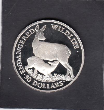 Beschrijving: 50 Dollars WILDLIFE DEER